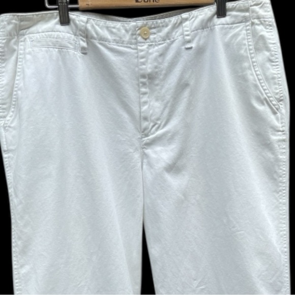 Lauren Ralph Lauren Size 16 White Wide-Leg Cotton Pants Classic Clean - Picture 4 of 8